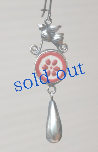 画像2: シルバー小鳥のピアス (2)