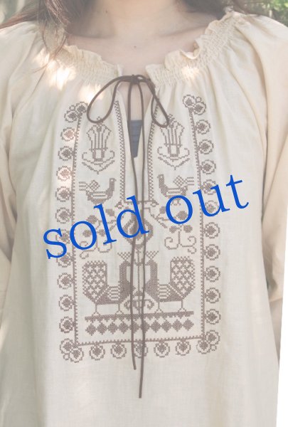 画像3: クロスステッチ刺繍チュニック (3)