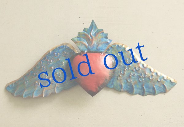 画像2: ウイングハートのブリキオーナメント (2)