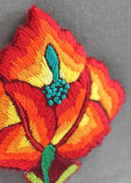 画像2: イスモ刺繍originalコサージュ (2)