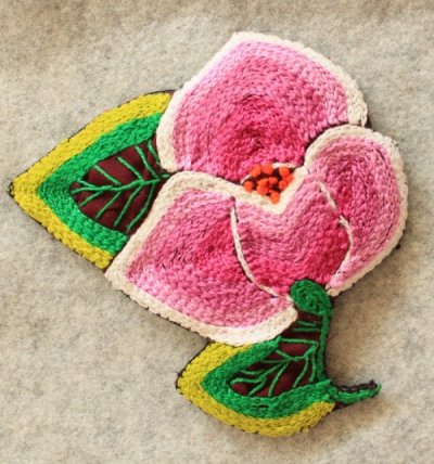 画像1: イスモ刺繍originalコサージュ