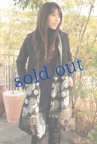 画像2: 軽いウールガーゼのジプシーストール (2)