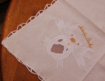 画像1: メキシコ刺繍クロス（５３cm×４８cm）