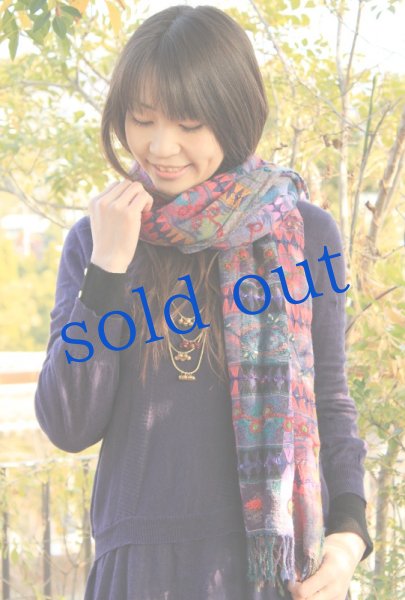 画像3: 軽いウールガーゼのジプシーストール (3)