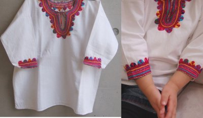 画像2: メキシコチアパス刺繍チュニックブラウス