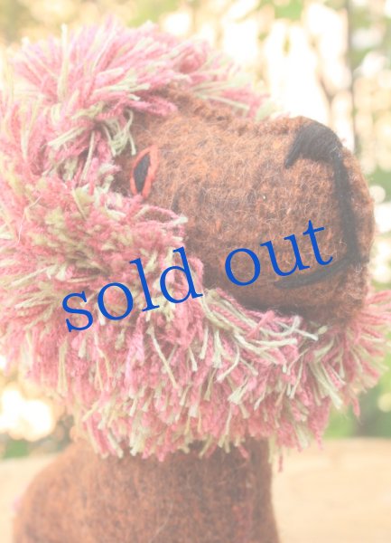 画像2: 手つむぎ・手織りウールのぬいぐるみ・アニマリート (2)