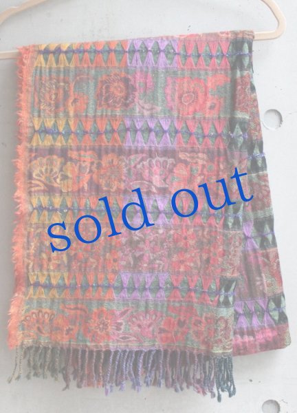 画像2: 軽いウールガーゼのジプシーストール (2)