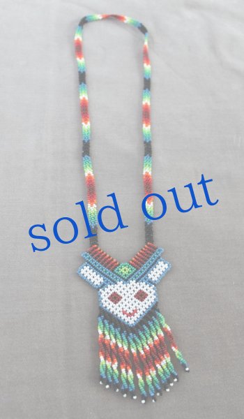 画像3: ウィチョルビーズの鹿ネックレス (3)