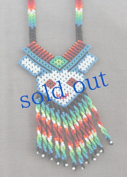 画像2: ウィチョルビーズの鹿ネックレス (2)