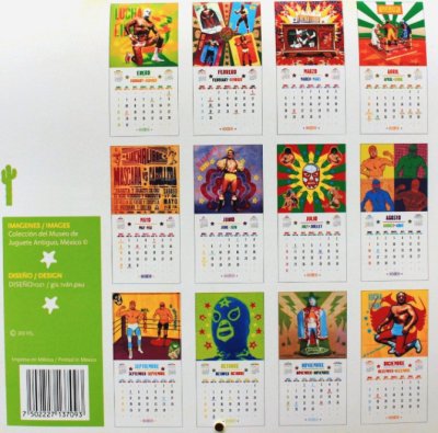 画像3: ルチャリブレのカレンダー（2011年版）