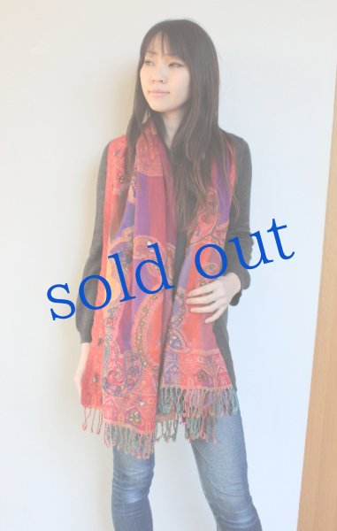 画像2: ウールガーゼのジプシーストール (2)