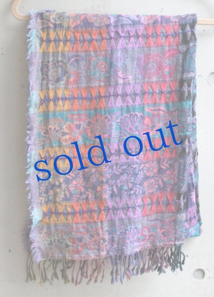 画像2: 軽いウールガーゼのジプシーストール (2)