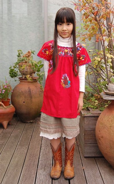 画像2: メキシコ刺繍民族衣装ブラウス「サンアントニーノ」