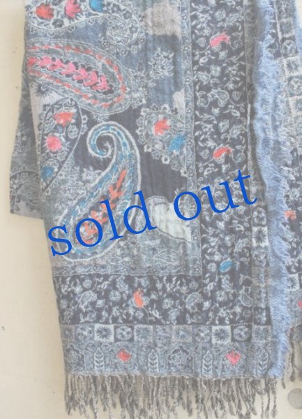 画像2: 軽いウールガーゼのジプシーストール (2)