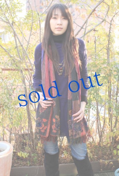 画像3: 軽いウールガーゼのジプシーストール (3)