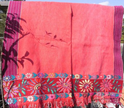 画像3: メキシコ刺繍の民族衣装　布（130ｃｍ×７４）
