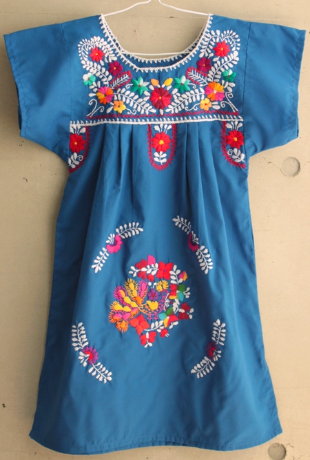 メキシコ刺繍の洋服ワンピース チュニック メキシカン刺繍
