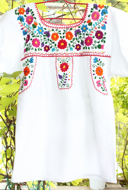キッズメキシコ刺繍の洋服ブラウス子供服メキシカン刺繍トップス ガールズ