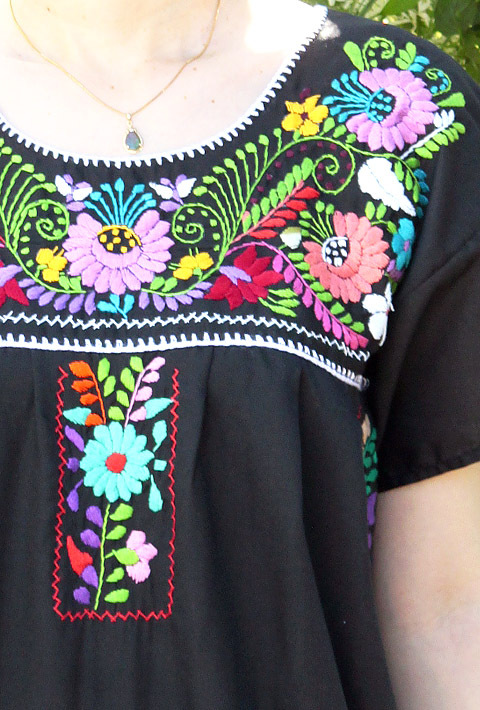 メキシカン刺繍ワンピースメキシコの刺繍ワンピース