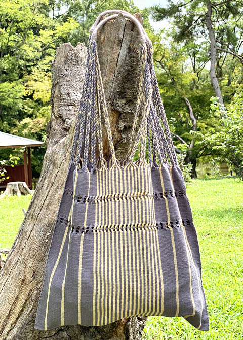 メキシコチアパス手織り生地のハンモックバッグ