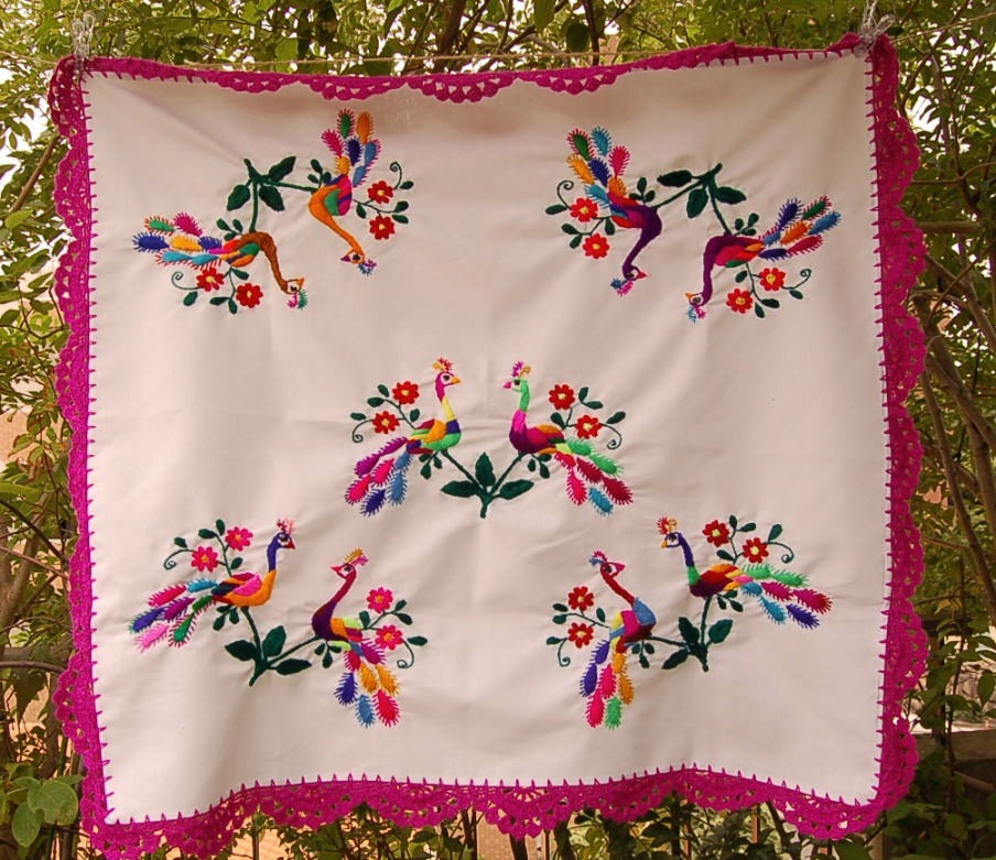 メキシコ刺繍 グアテマラ 手刺繍 星座 布 ハギレ 生地 エスニック