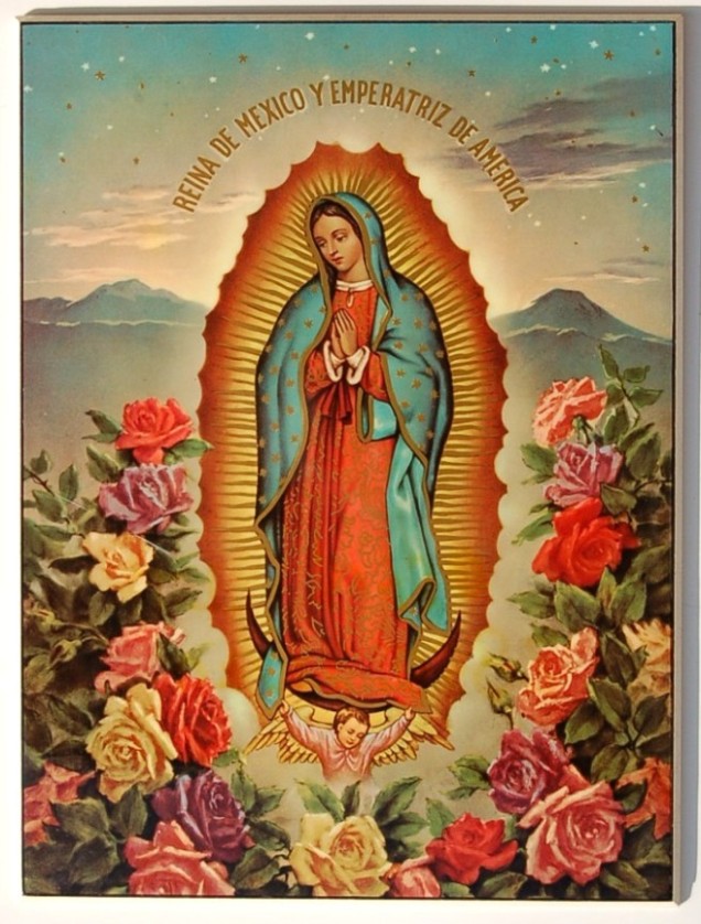 グアダルーぺのマリア像 絵画 中南米世界の輸入と手作りの雑貨 リャマリャマ