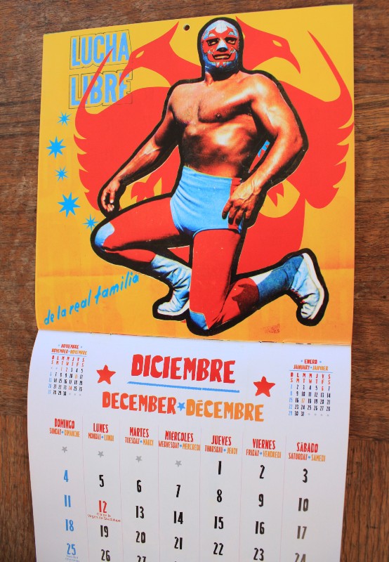 ルチャリブレの2011年カレンダー・メキシコのカレンダー